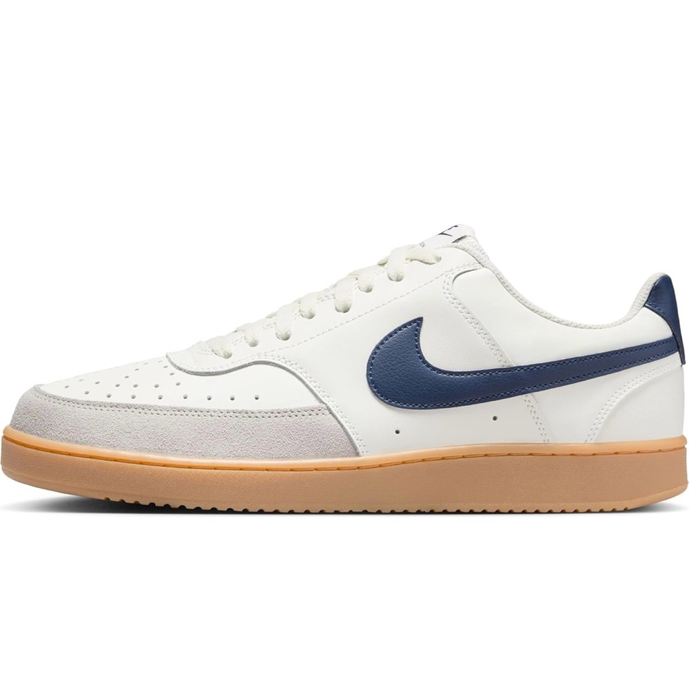 (NEW) Nike Court Vision Low Top Sail Midnight Navy